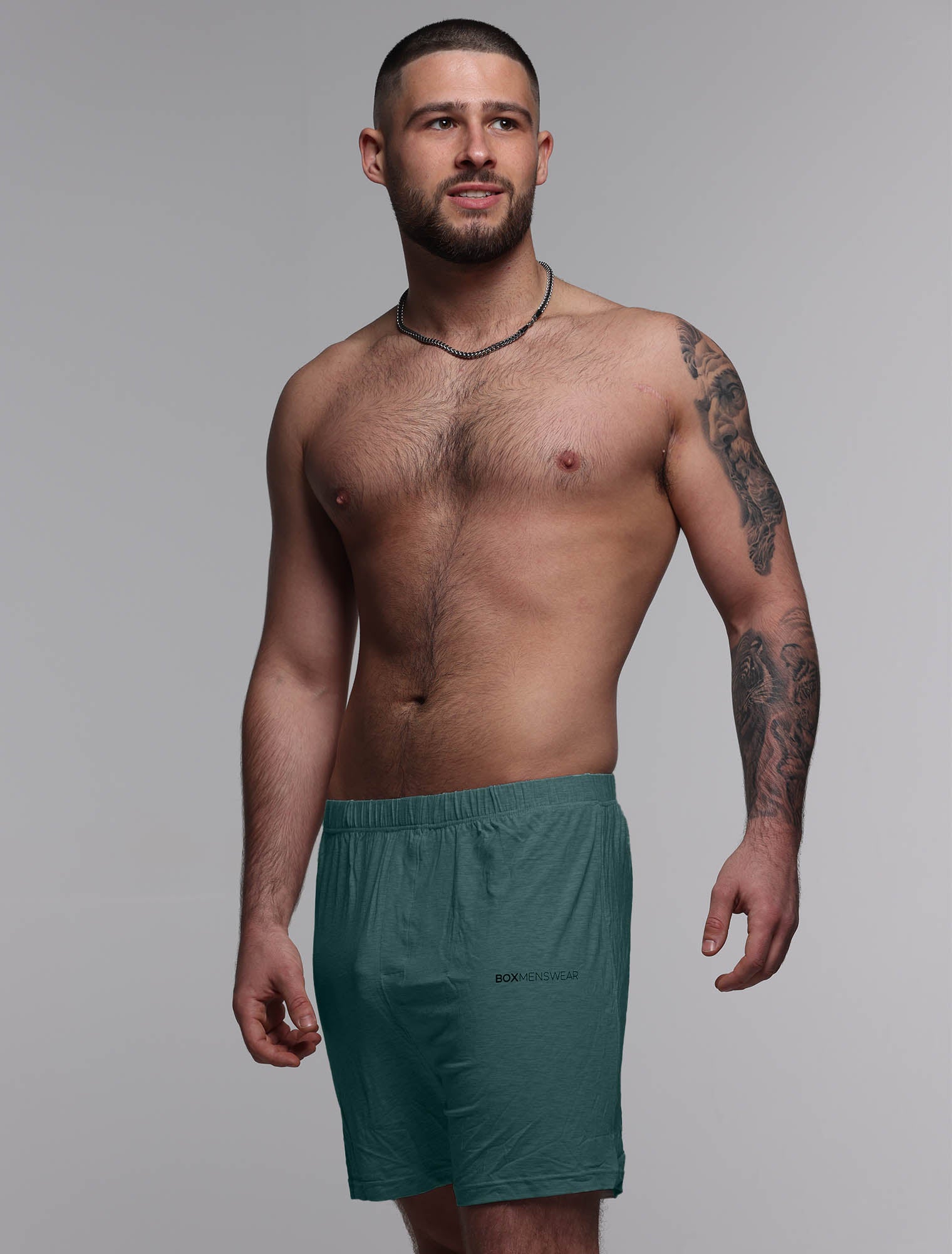 Mens Bed Shorts V2 - Green – Box Menswear