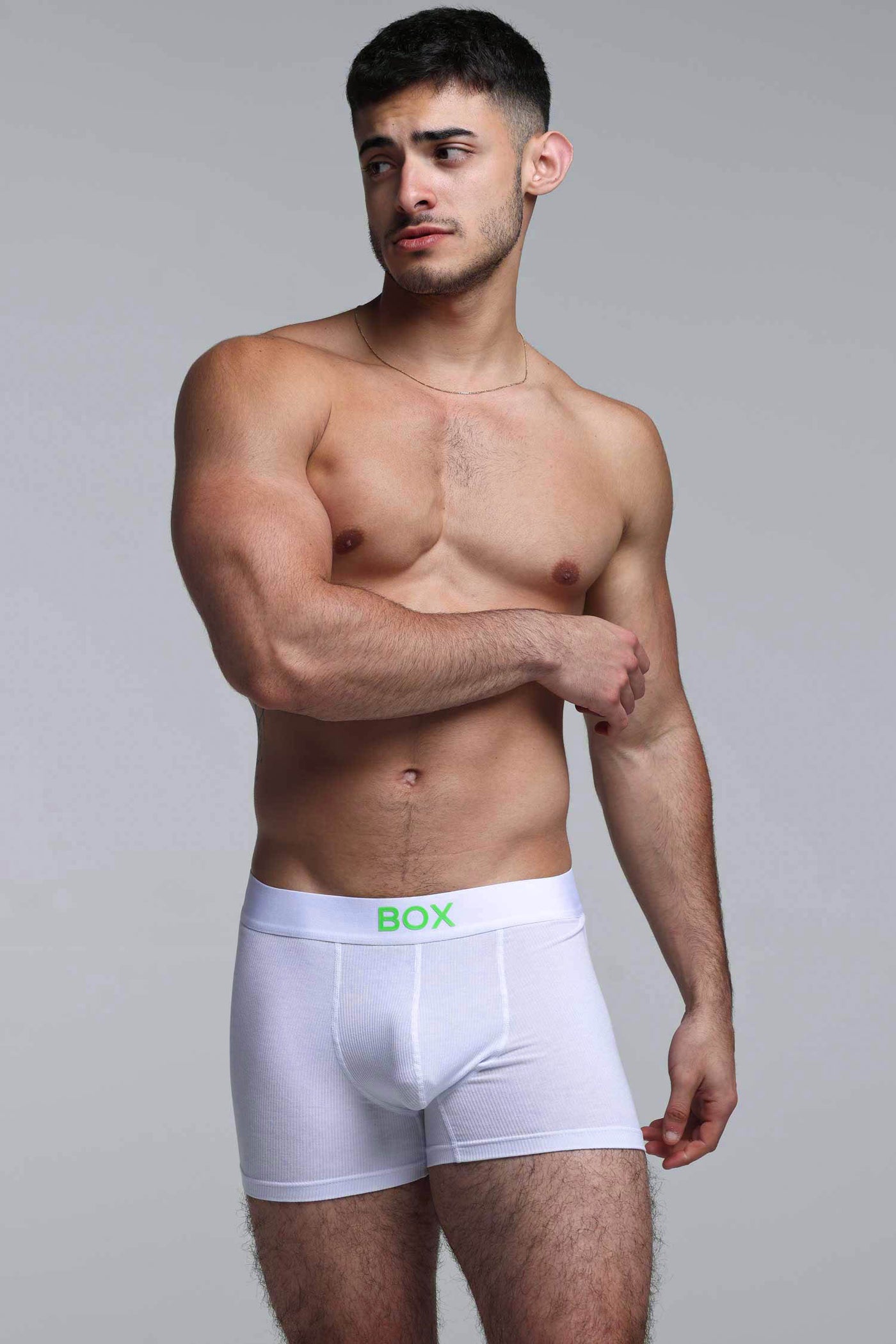 Colour Pop Boxers - White & Green