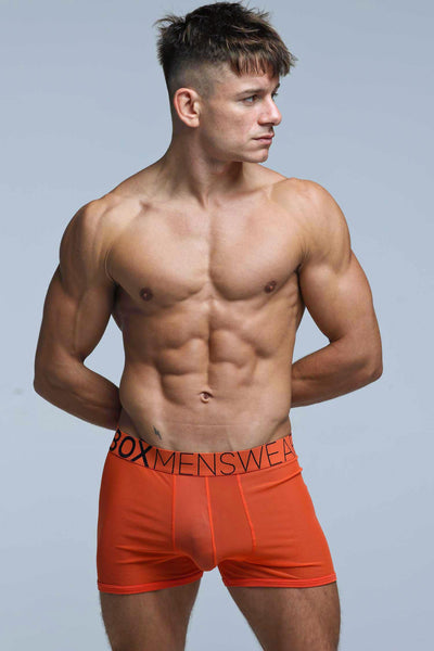 All Over Mesh Boxers - Orangeade