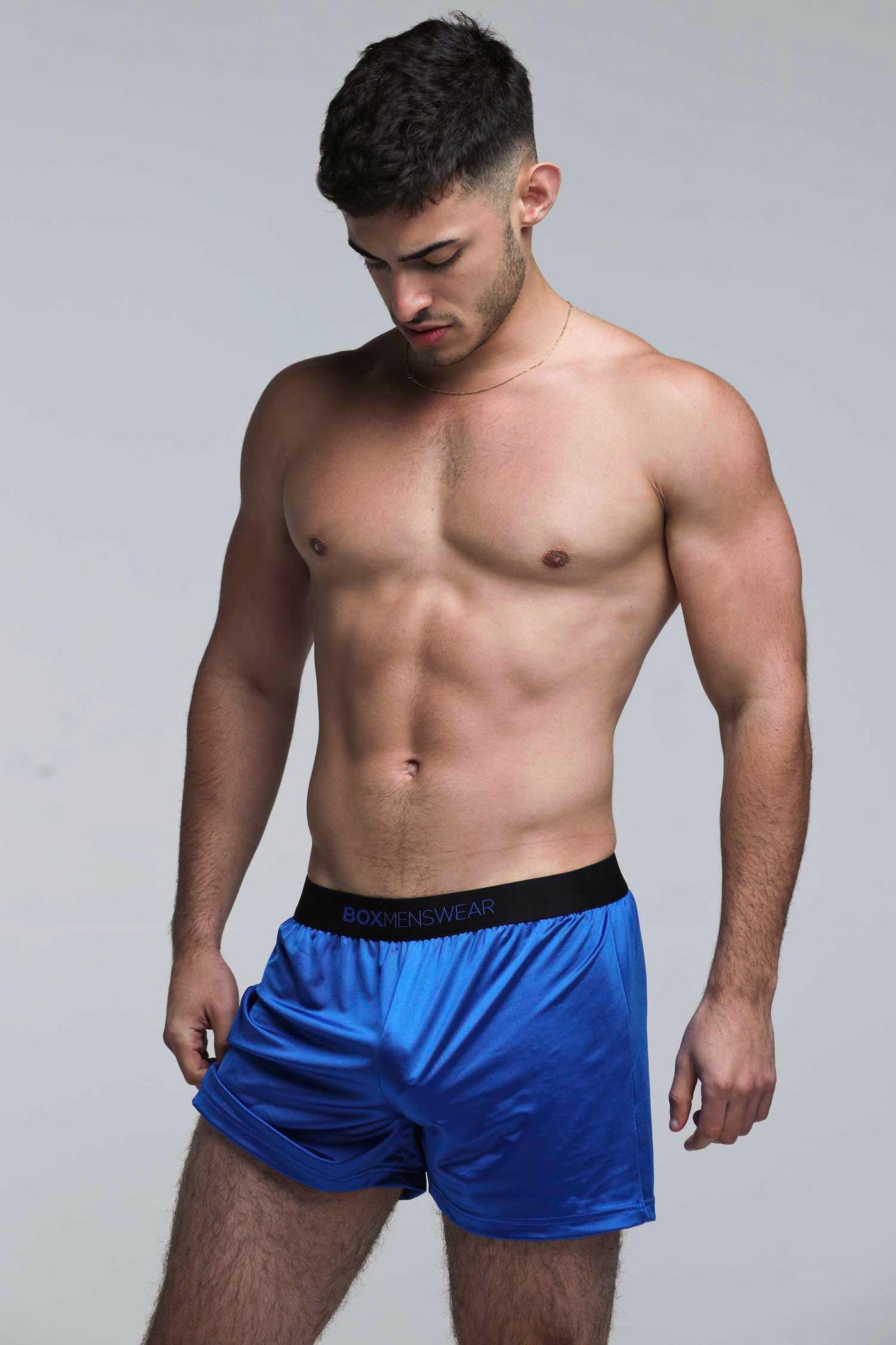 Satin Boxers - Midnight Navy