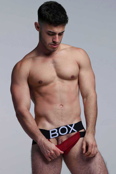 Mens Suspender Jockstrap 3.0 : With Bounce - Burgundy