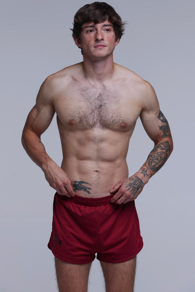 Compound Jock Shorts - Maroon