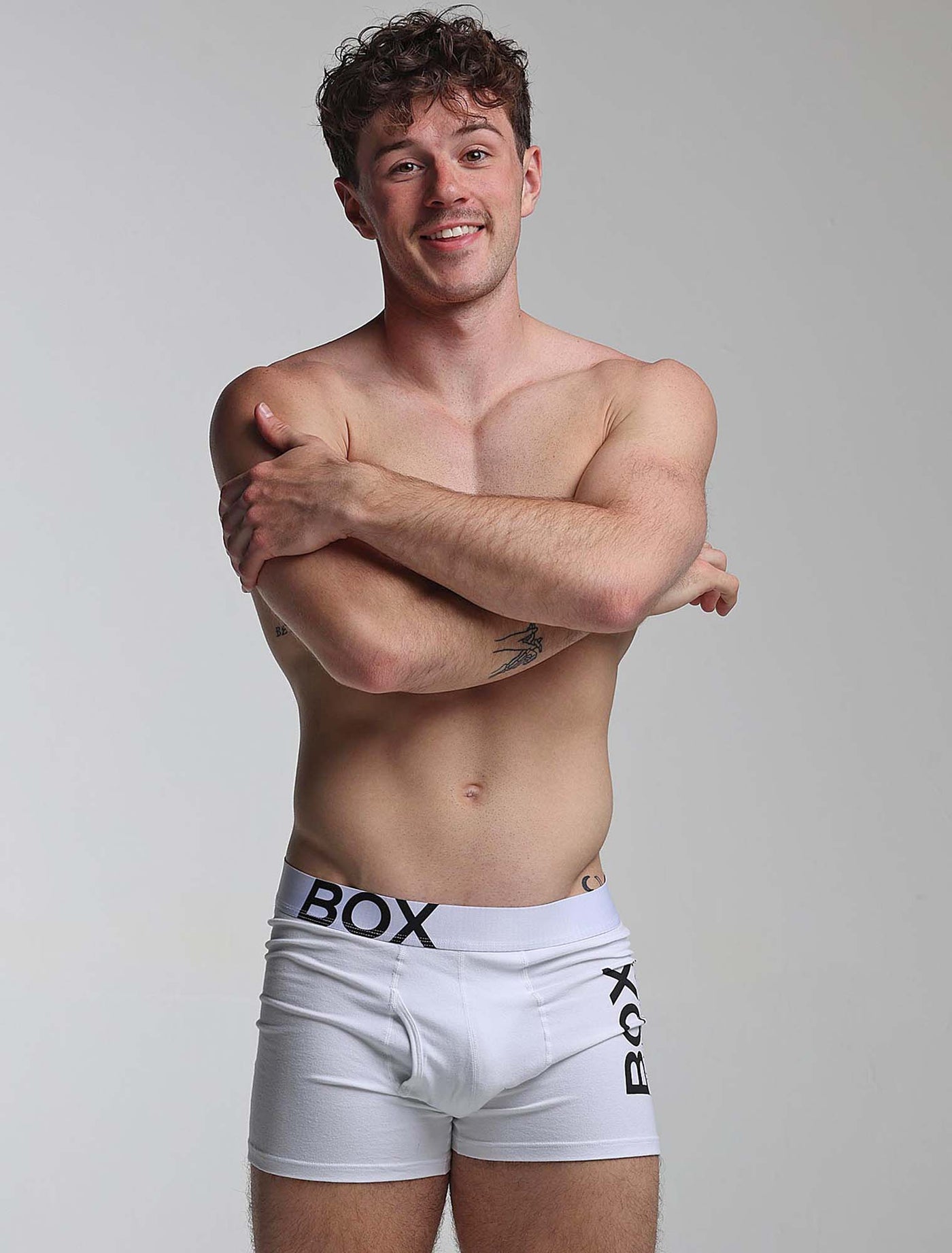 Mens White Boxers