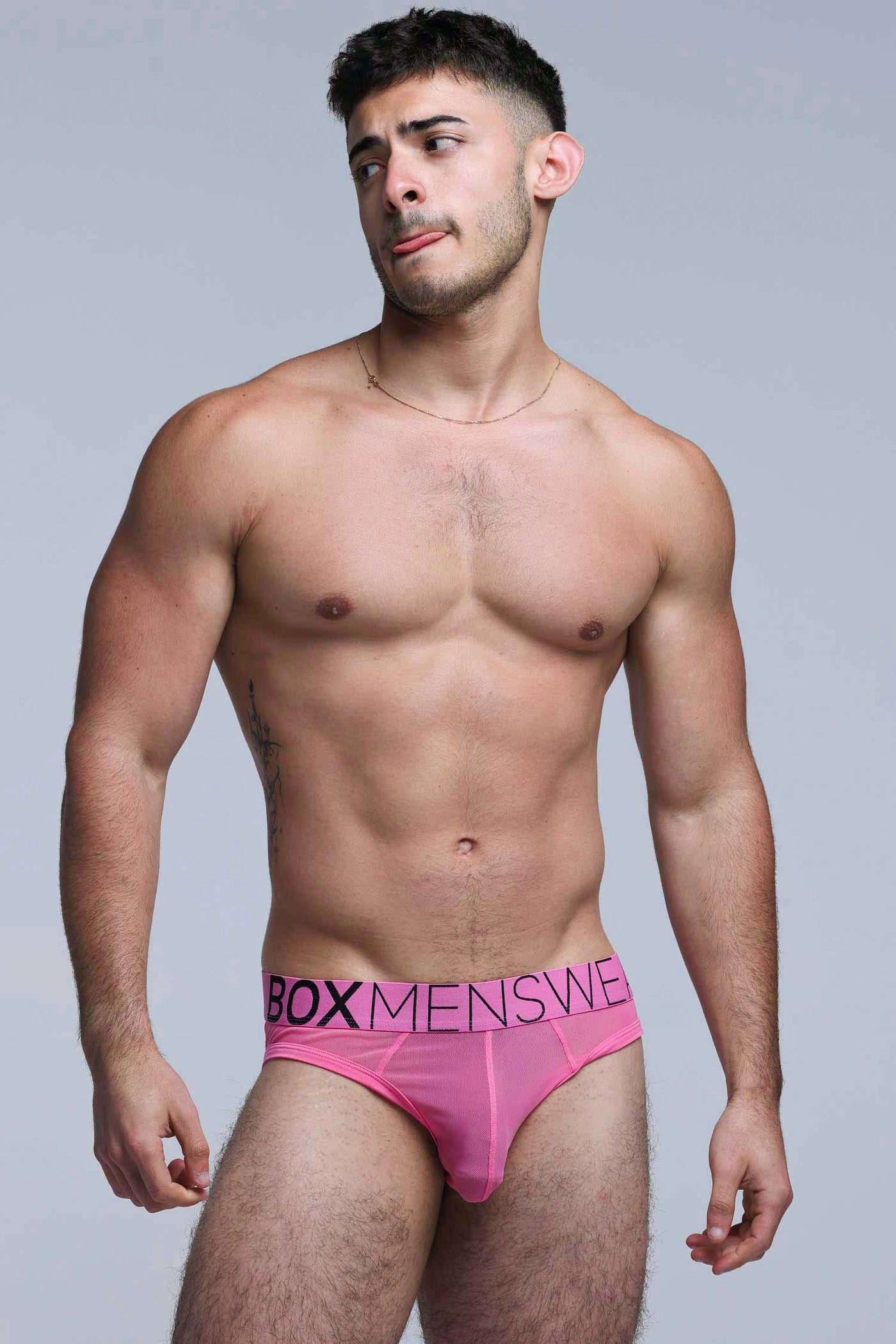 All Over Mesh Briefs - Boyfriend Pink