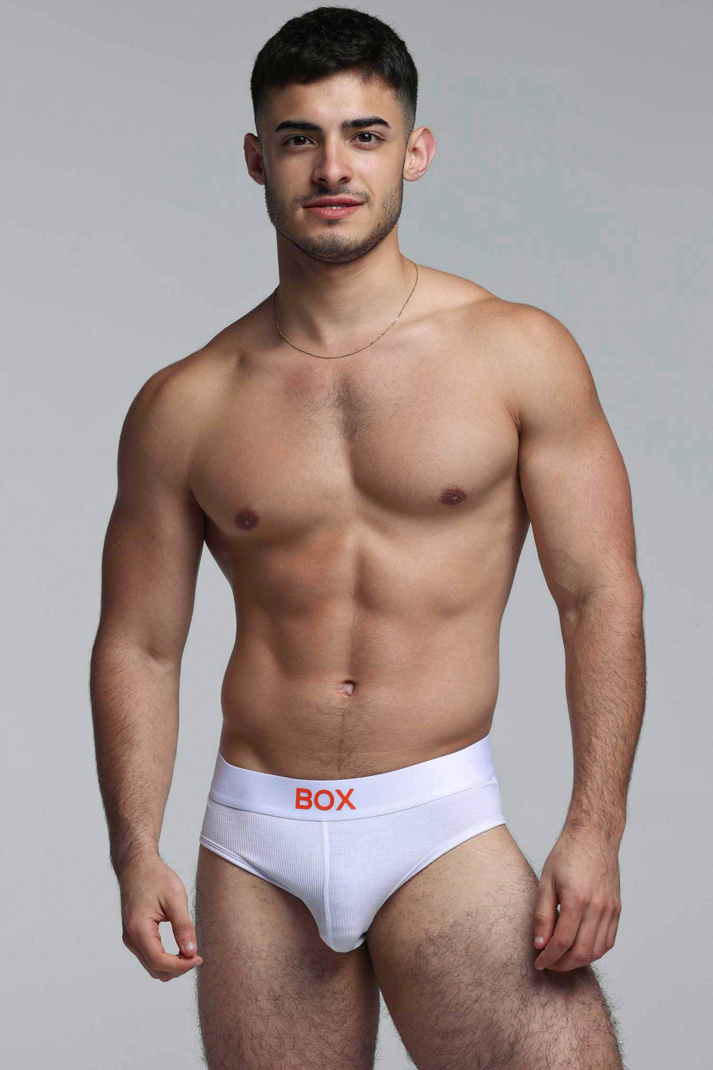 Colour Pop Briefs - White & Orange