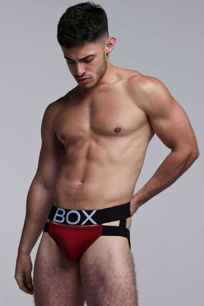 Mens Suspender Jockstrap 3.0 : With Bounce - Burgundy