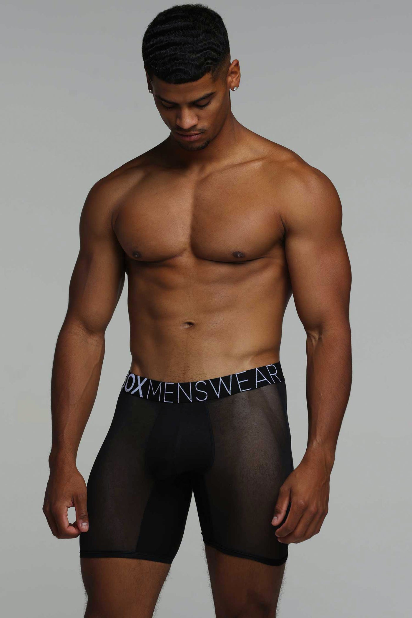 King Fit Mesh Panel - Transparent Crotch: Black