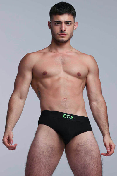 Colour Pop Briefs - Black & Green