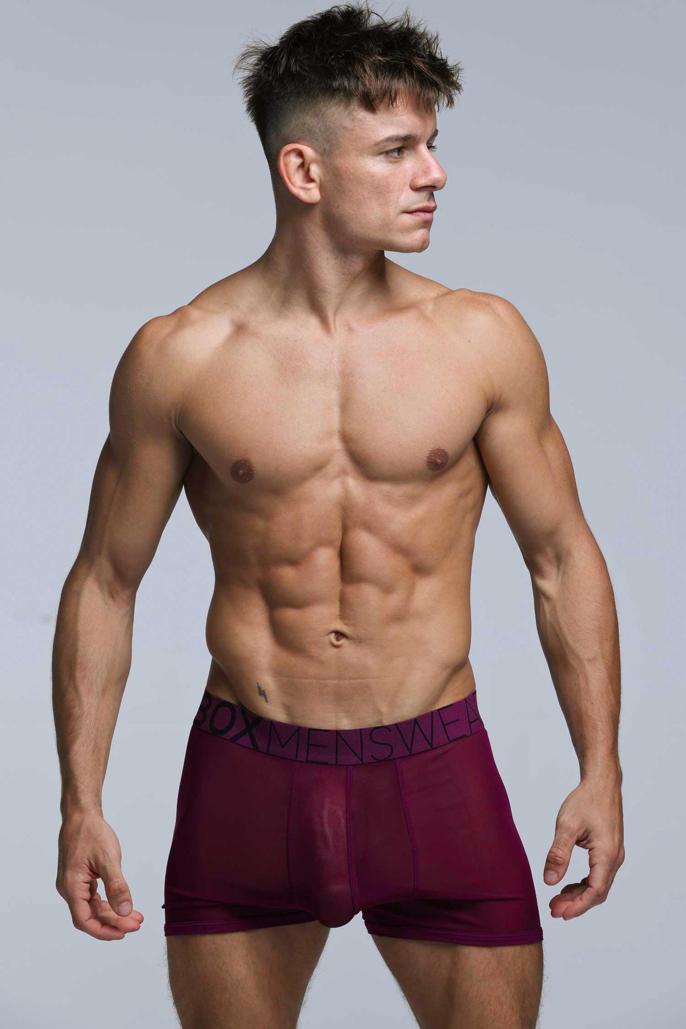All Over Mesh Boxers - Cherry Crush