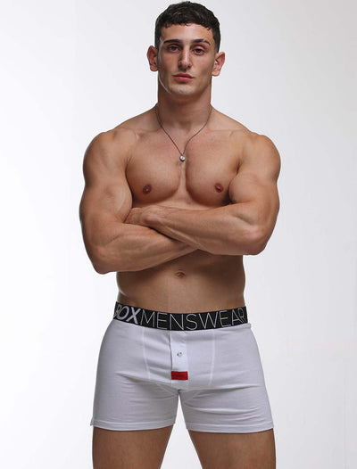 Button-up Boxers - Venus White