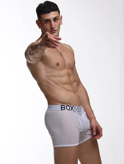 All Over Mesh Boxers - White