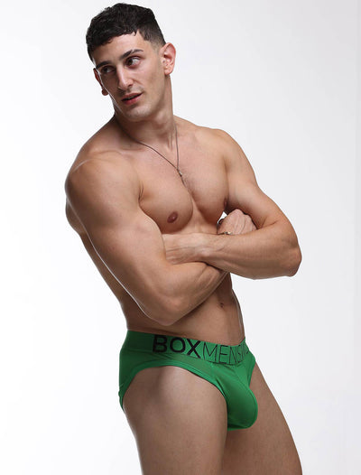 All Over Mesh Briefs - Pine Green