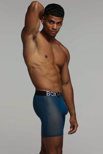 King Fit Mesh Panel - Transparent Crotch: Legion Blue
