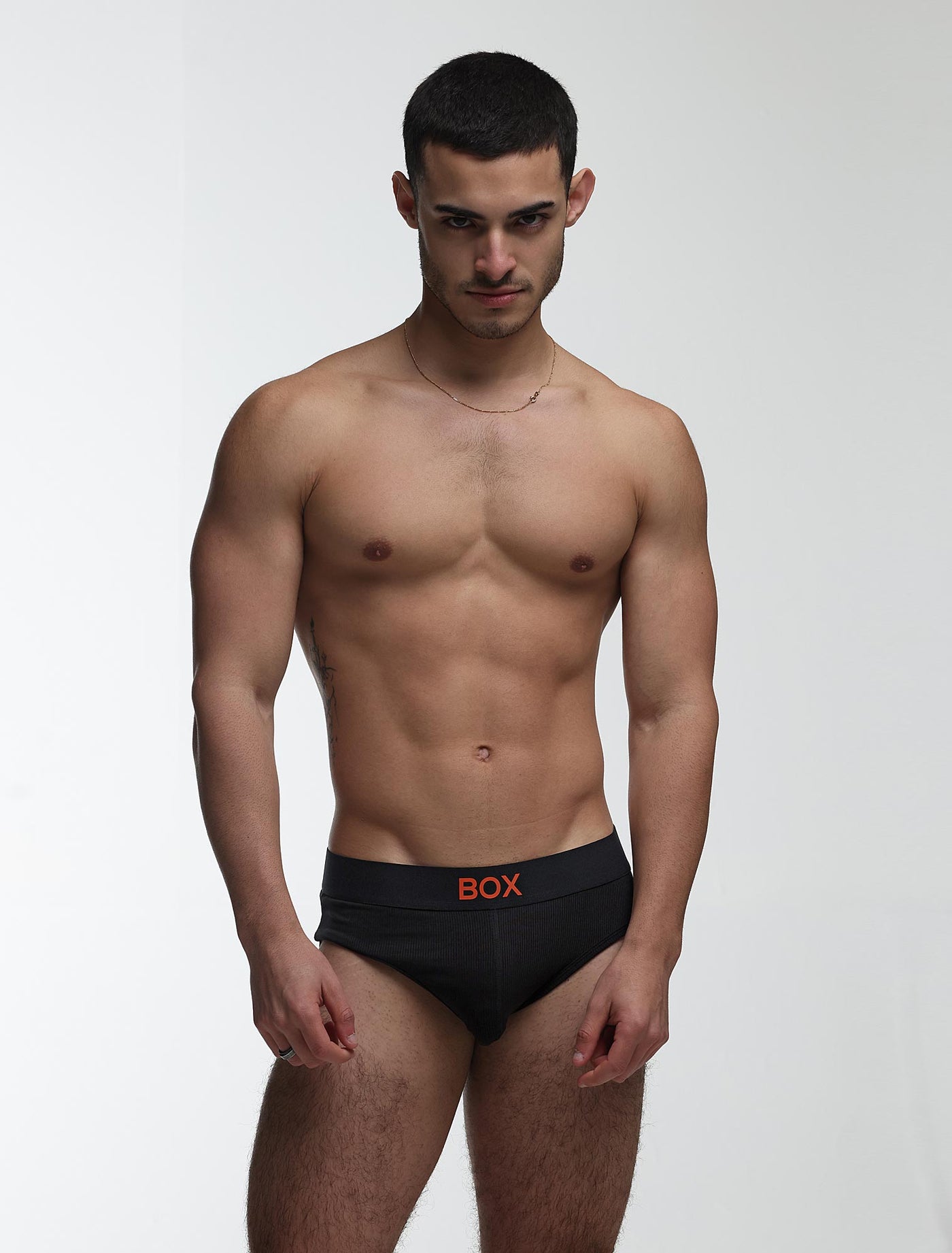 Colour Pop Briefs - Black & Orange