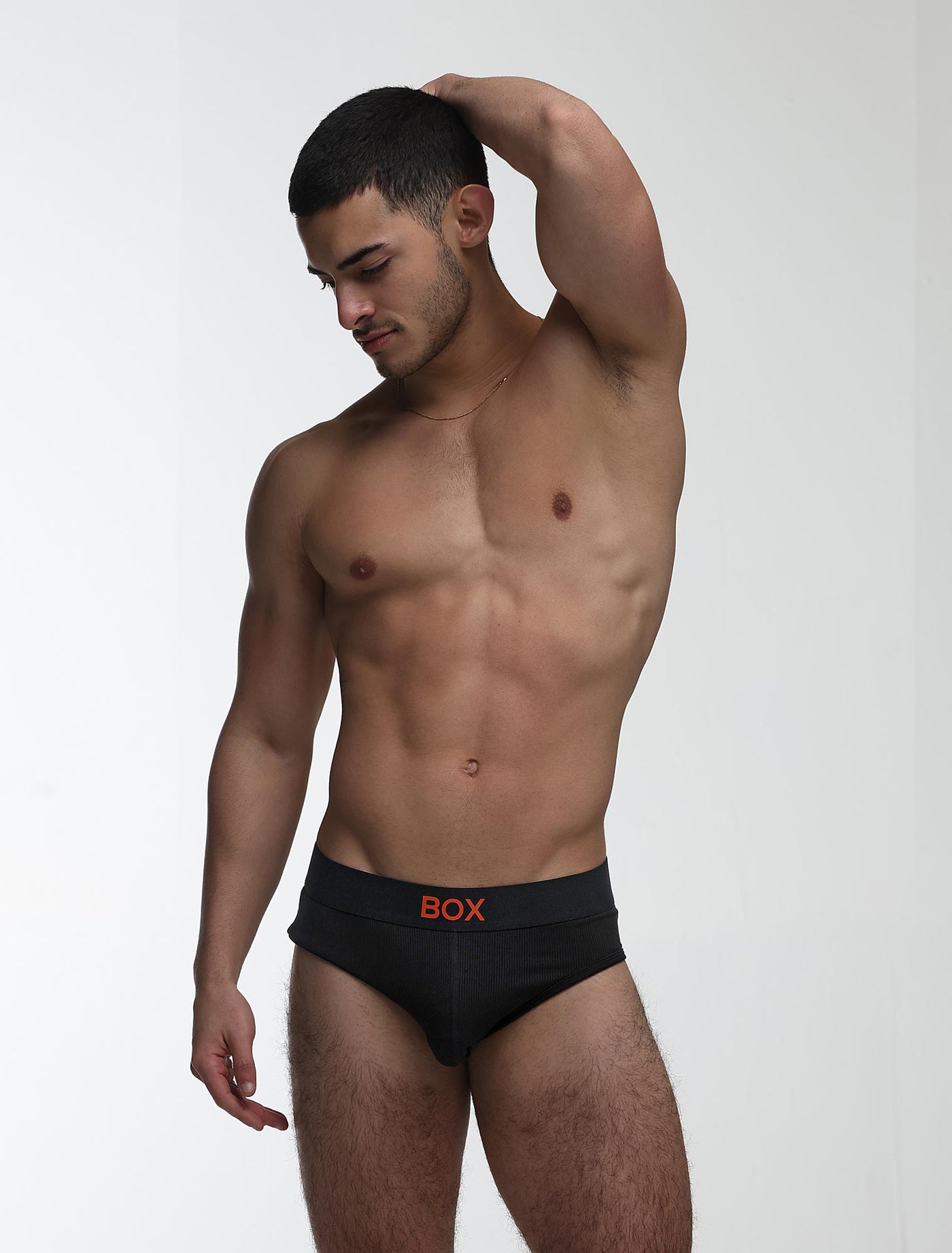 Colour Pop Briefs - Black & Orange