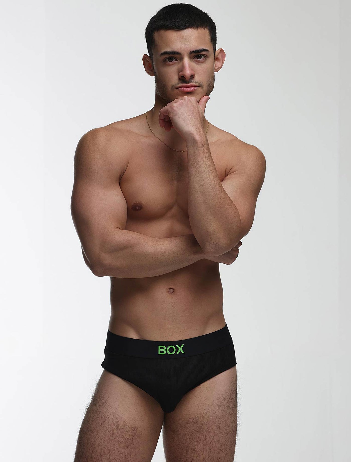 Colour Pop Briefs - Black & Green
