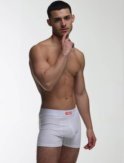 Colour Pop Boxers - White & Orange