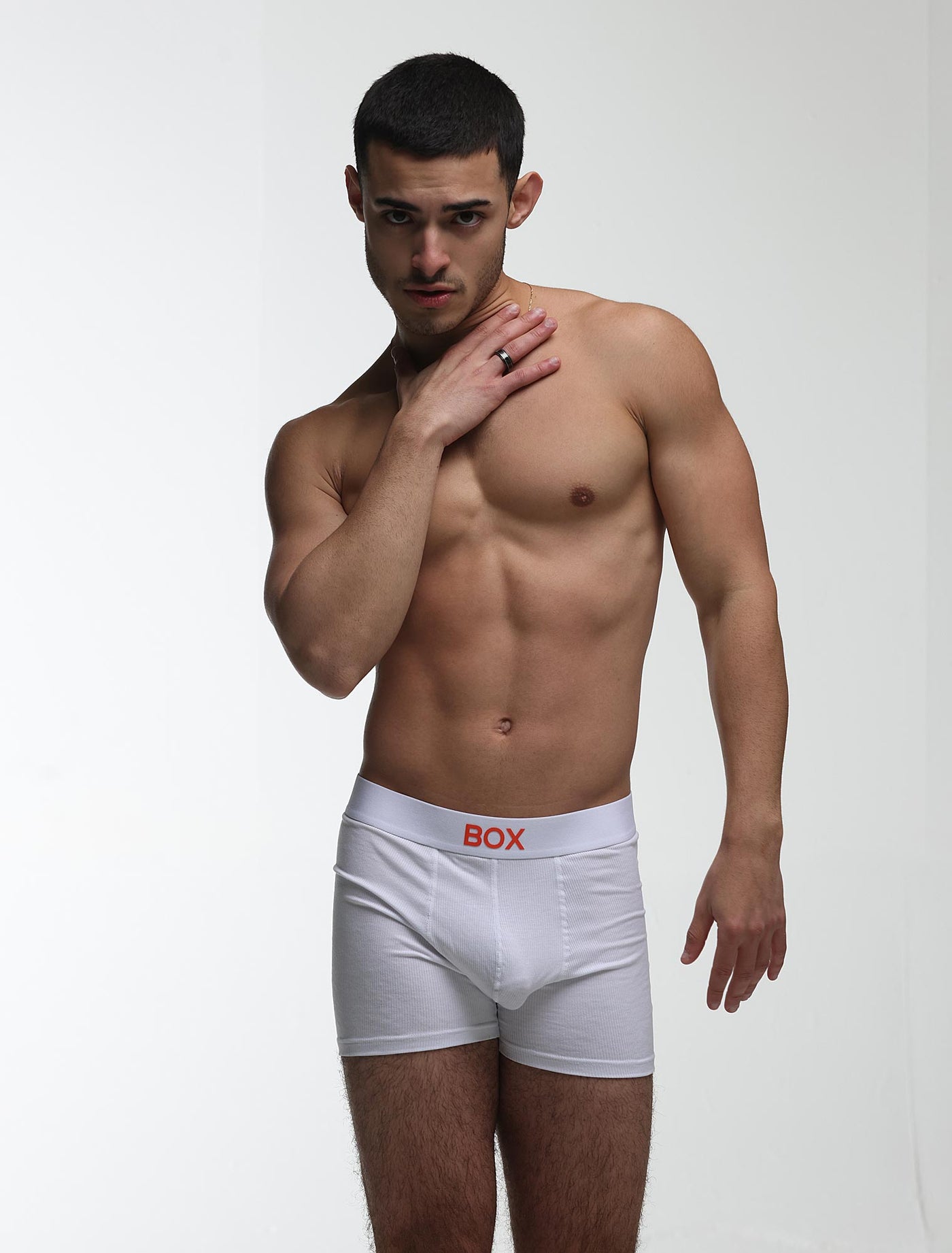 Colour Pop Boxers - White & Orange