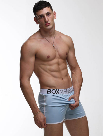 Mens Sports Loose Fit Boxers - Blue Collar