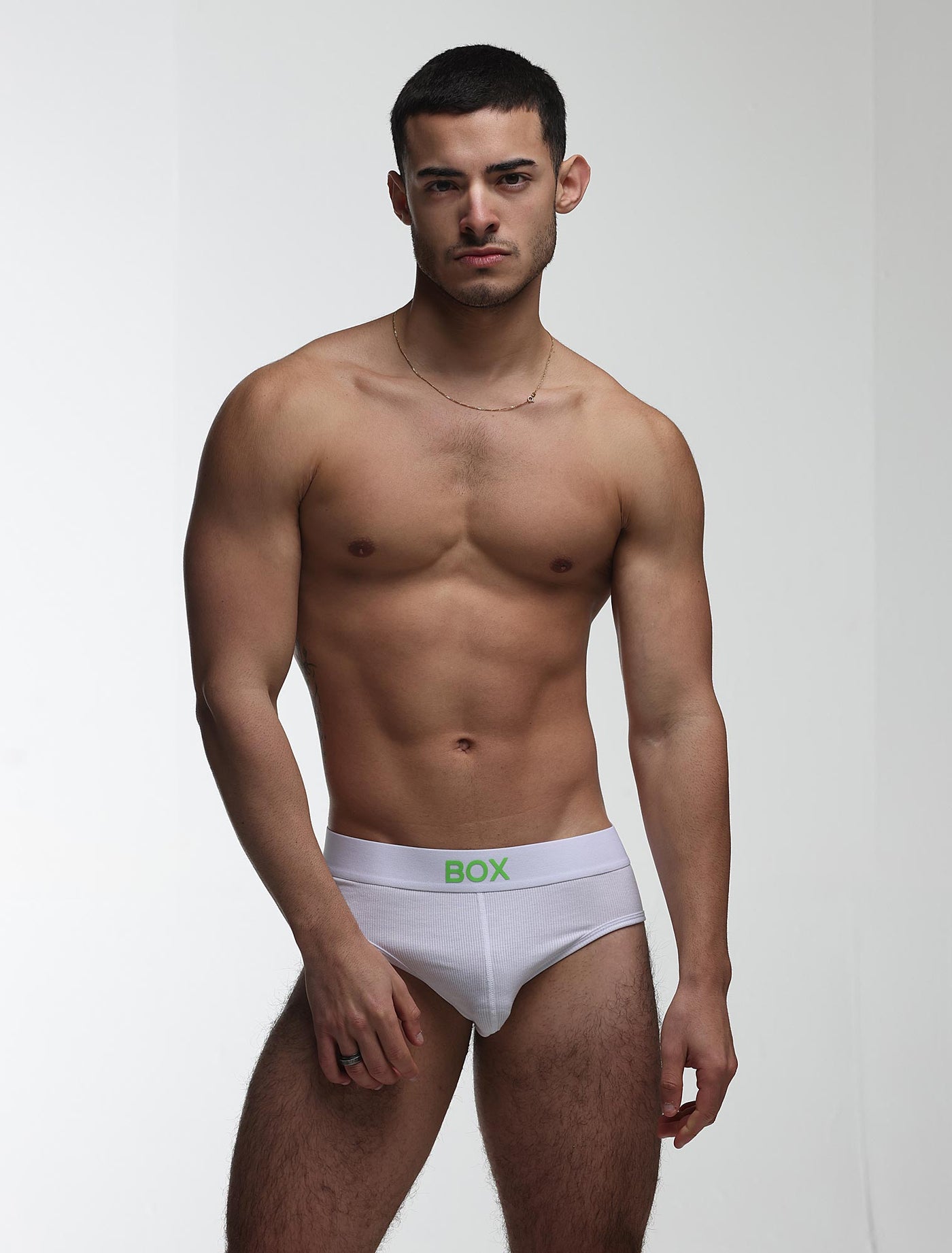 Colour Pop Briefs - White & Green