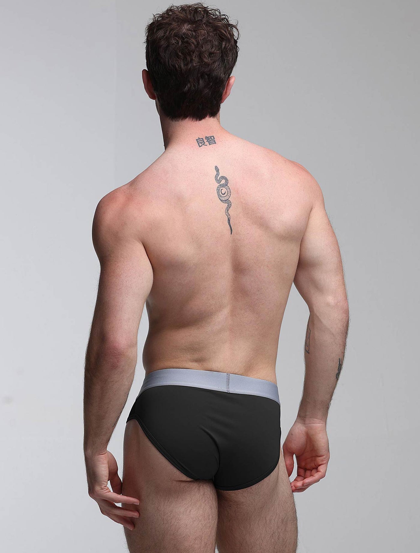 Mesh Panel Briefs - Midnight Milan