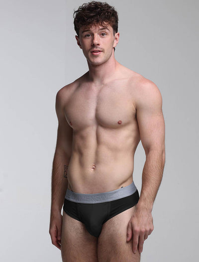 Mesh Panel Briefs - Midnight Milan