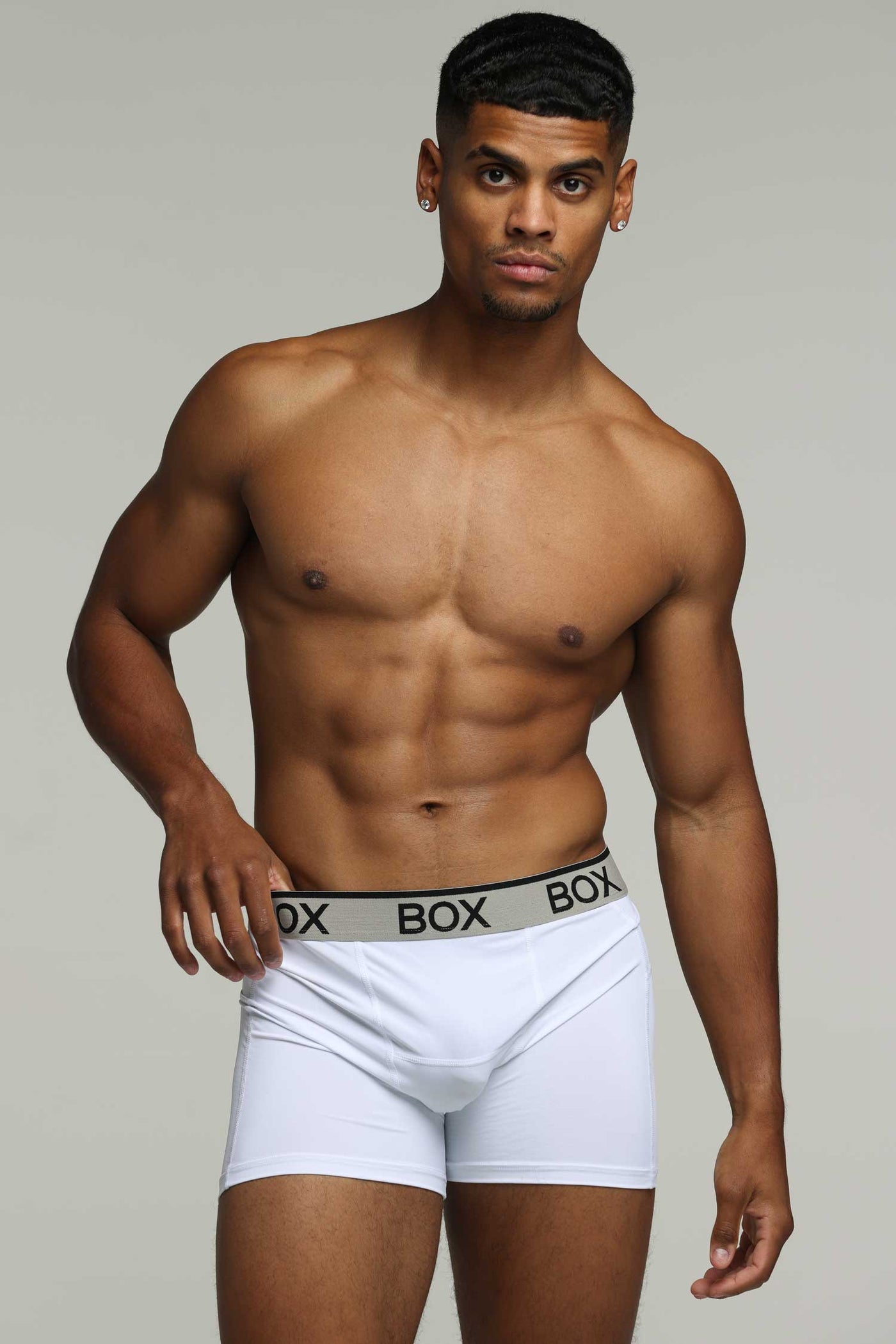 Mens Sports Boxers - Momentum White
