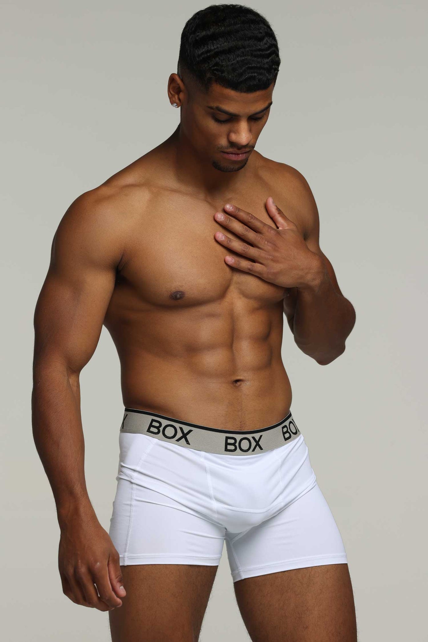 Mens Sports Boxers - Momentum White