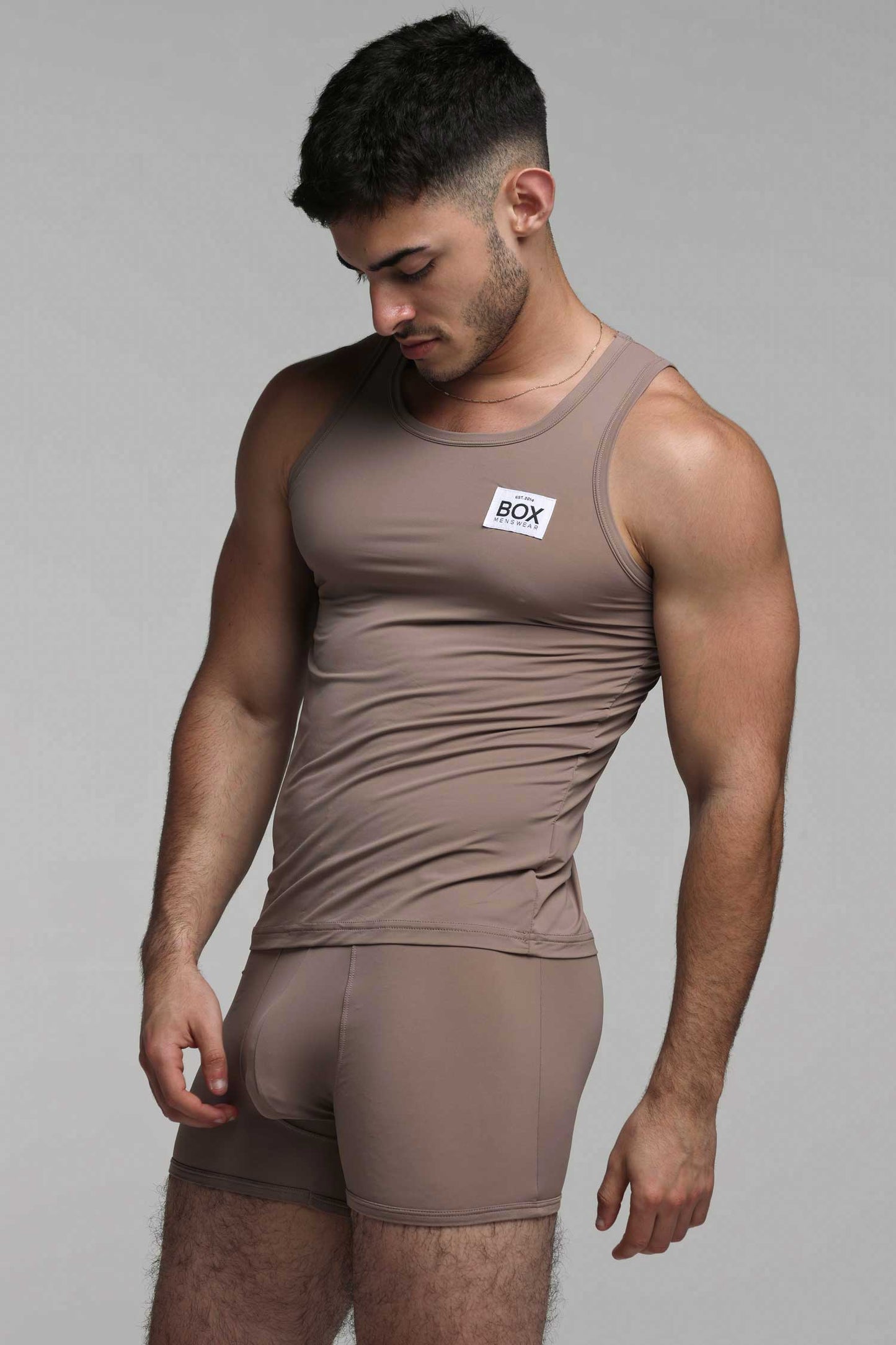 Tonal Boxer + Vest Set - Shade #3 - boxmenswear - {{variant_title}}