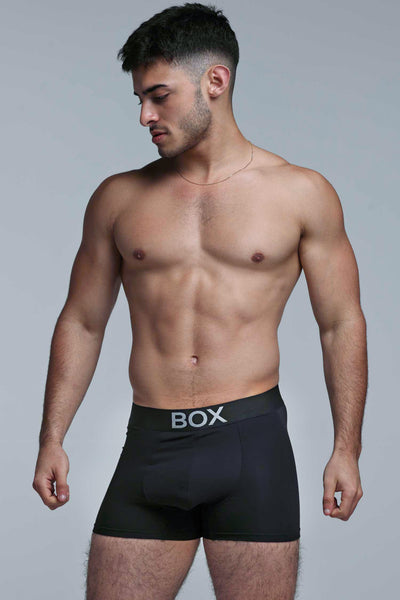 Metallic Modal Boxers - Black & Silver