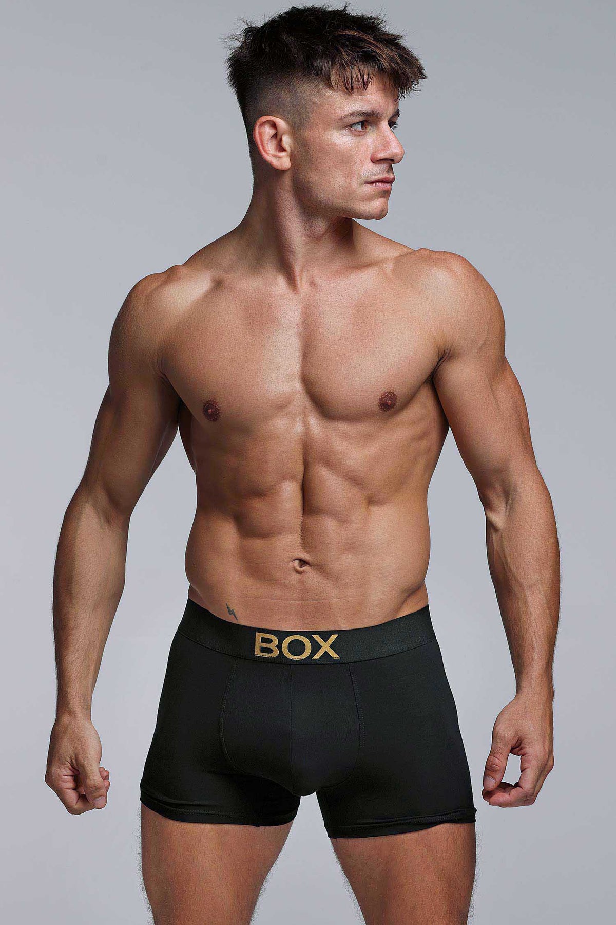 Box Menswhere Metallic Modal Boxers - Black & Gold – Box Menswear