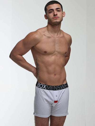 Button-up Boxers - Venus White