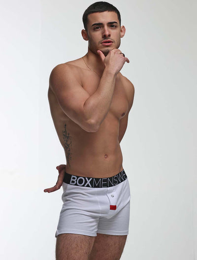 Button-up Boxers - Venus White