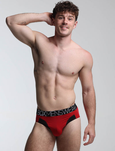 Prince Fit Briefs - Red & Black