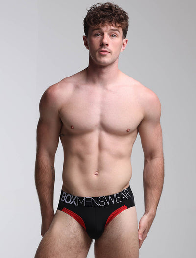 Prince Fit Briefs - Black & Red
