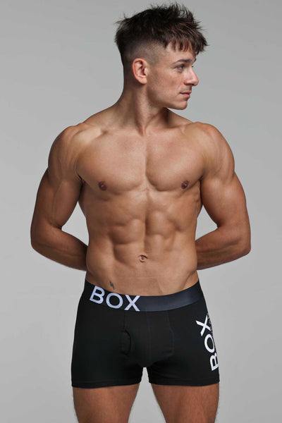 Mens Black Boxers