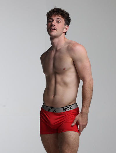 Mens Sports Boxers - Red Ignition