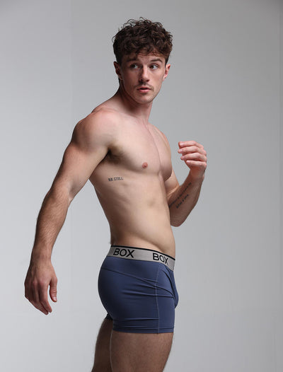 Mens Sports Boxers - Velocity Blue