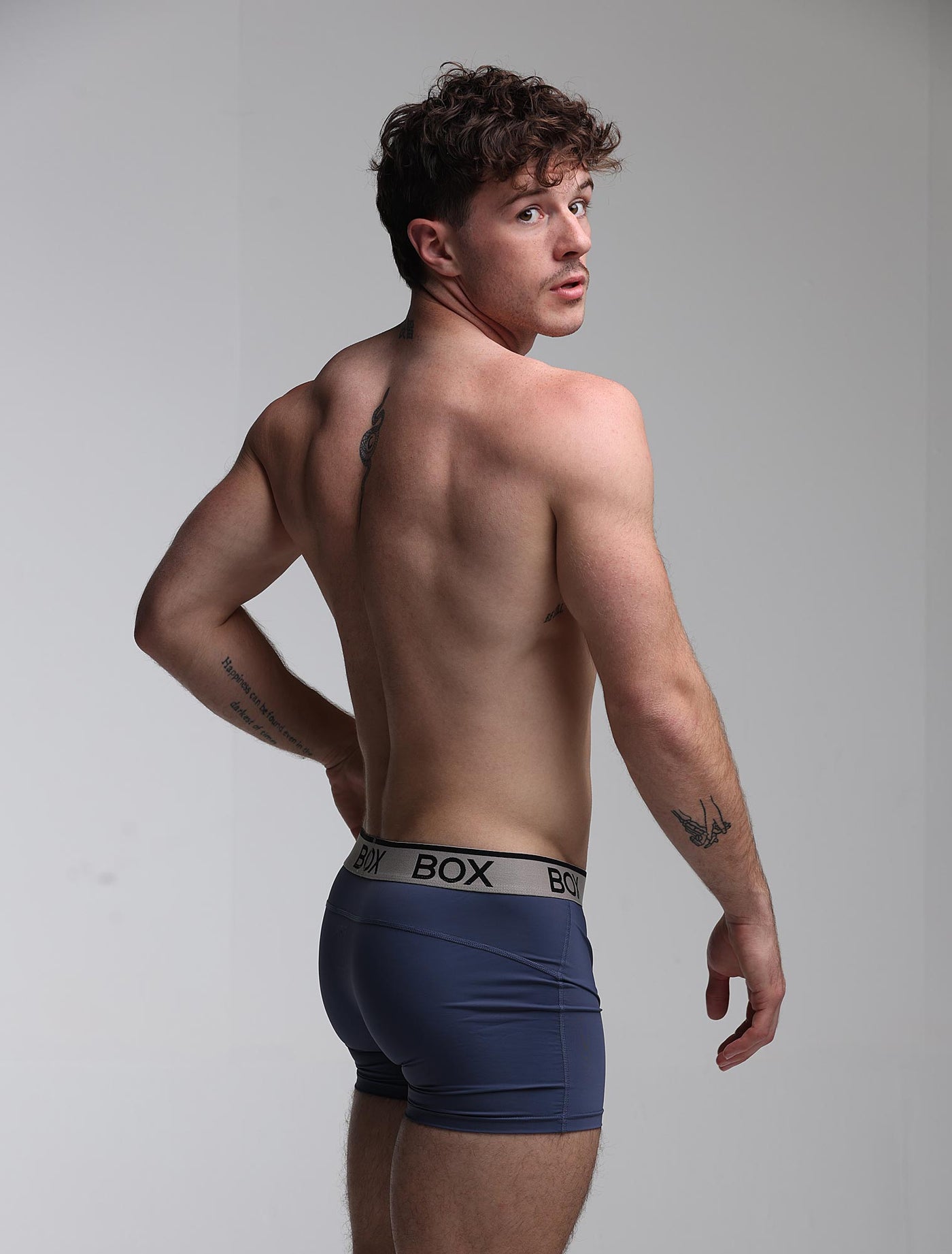 Mens Sports Boxers - Velocity Blue