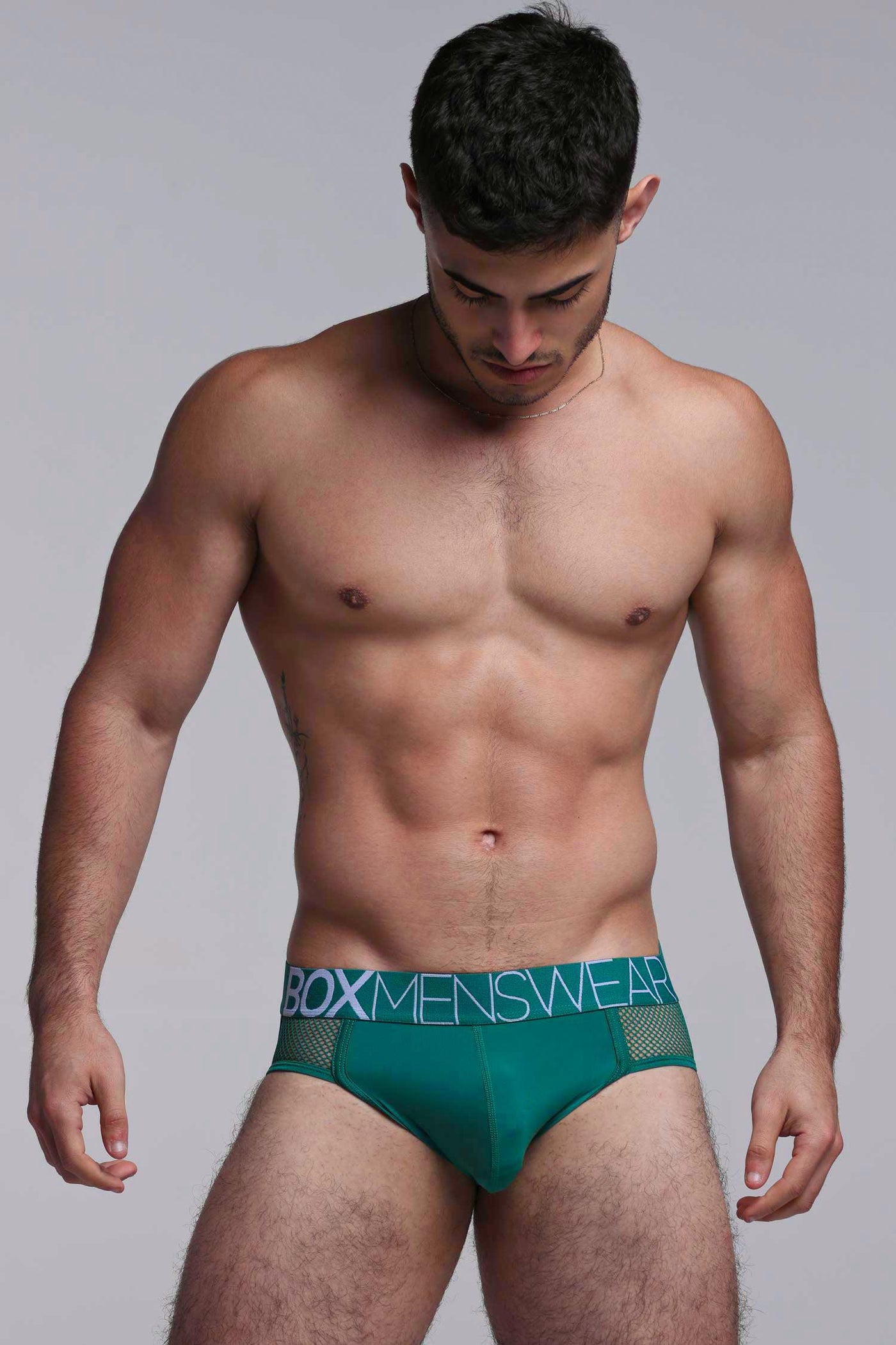 Totally Transparent Varsity Mesh Jockstrap - Evergreen