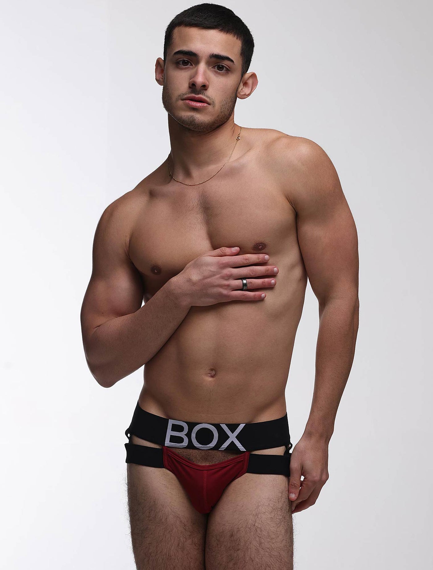 Mens Suspender Jockstrap 3.0 : With Bounce - Burgundy