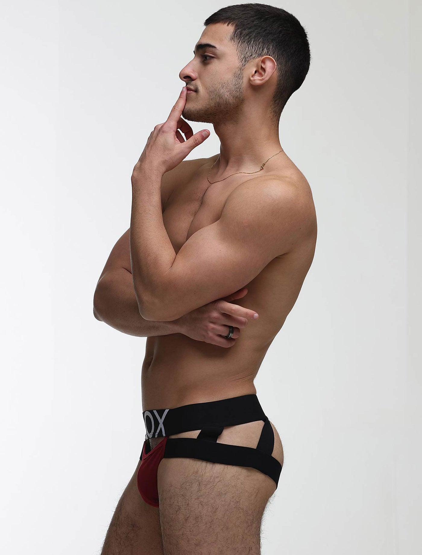 Mens Suspender Jockstrap 3.0 : With Bounce - Burgundy