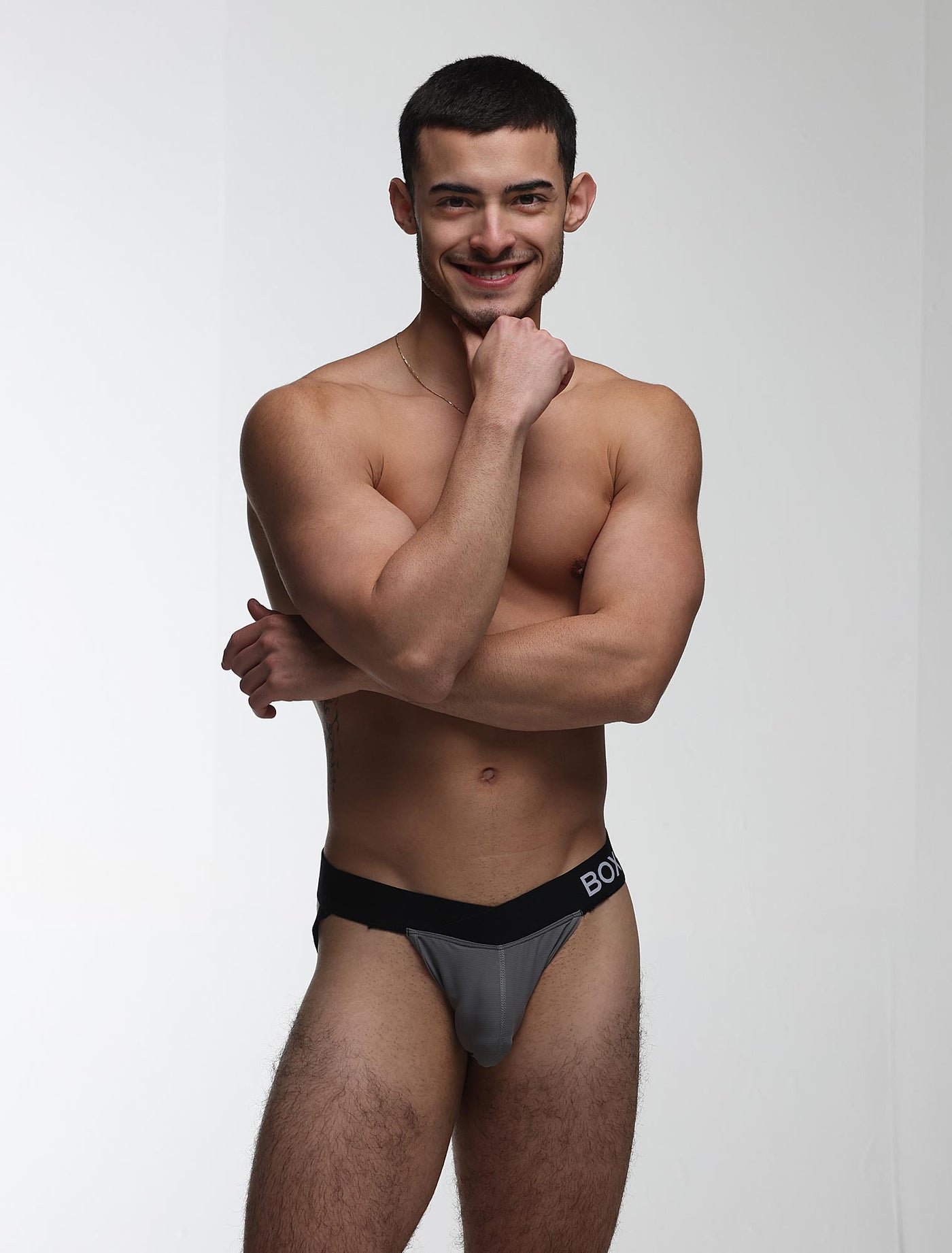 V-Shape Jockstrap - Grey Elegance