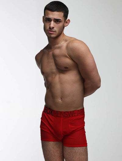 All Over Mesh Boxers - Direct Red