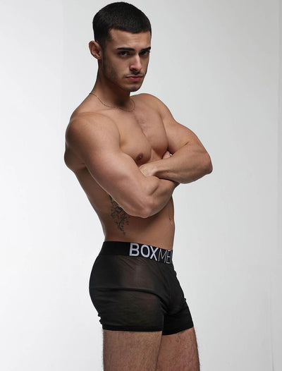 All Over Mesh Boxers - Black