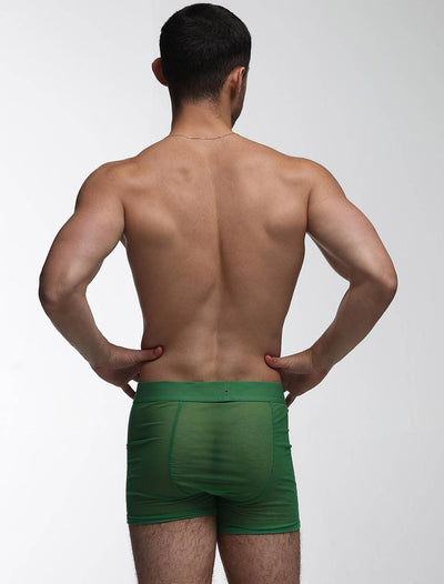 All Over Mesh Boxers - Pine Green