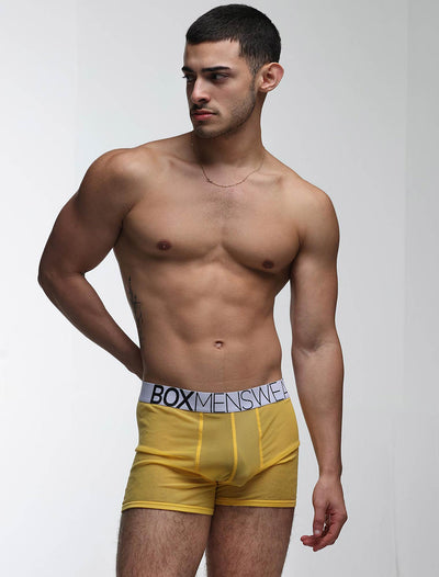 All Over Mesh Boxers - Mellow Yellow