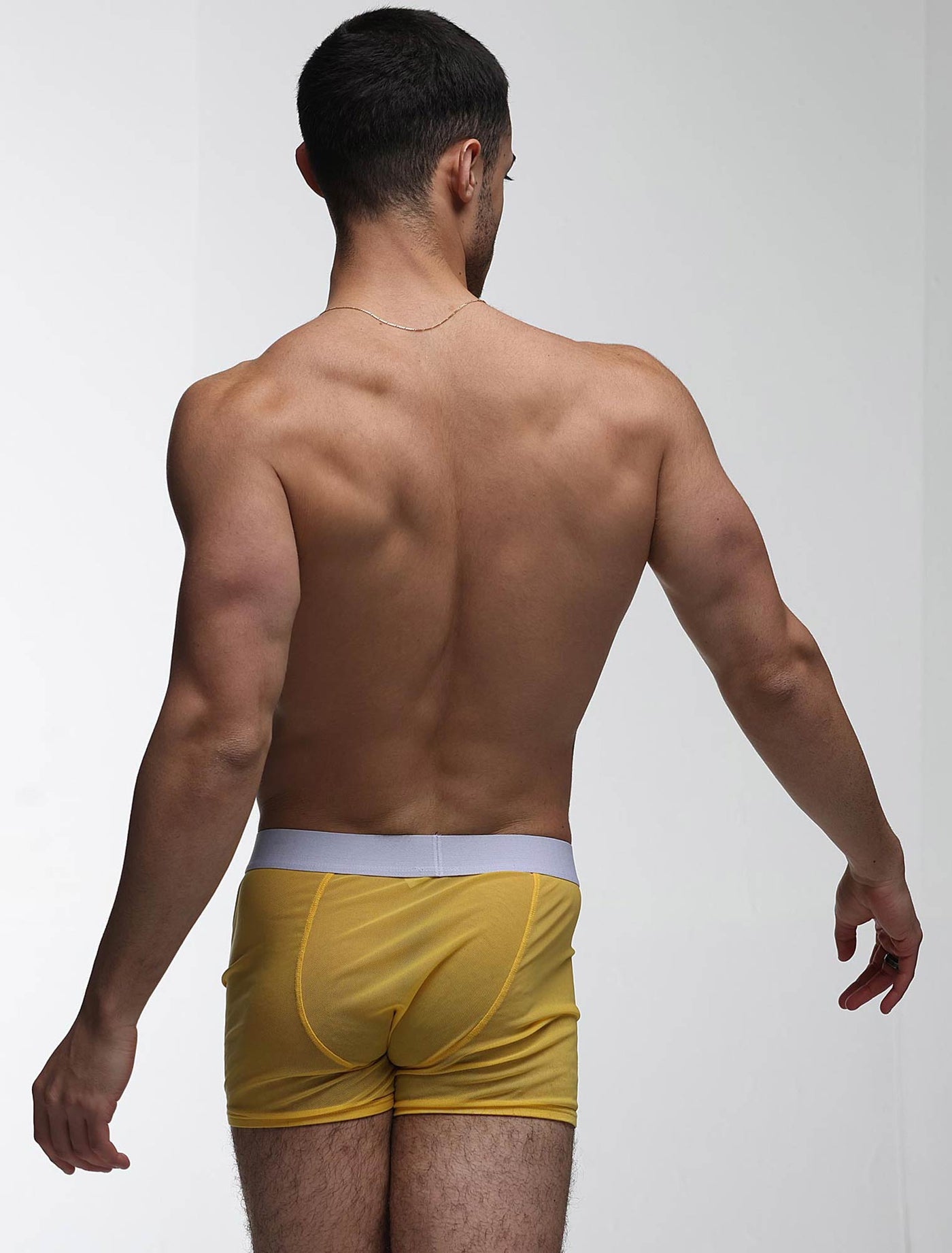 All Over Mesh Boxers - Mellow Yellow