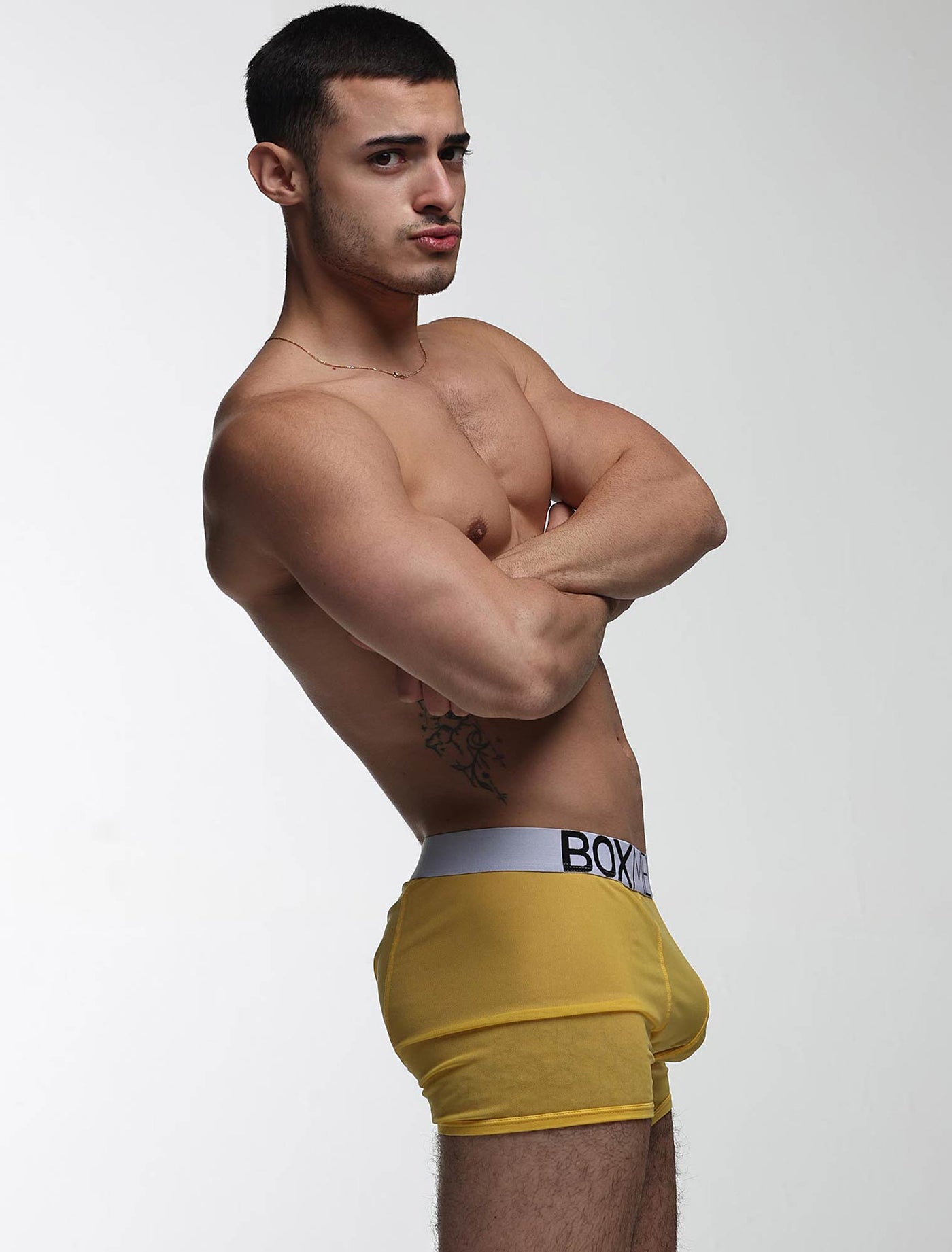 All Over Mesh Boxers - Mellow Yellow