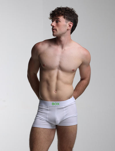 Colour Pop Boxers - White & Green